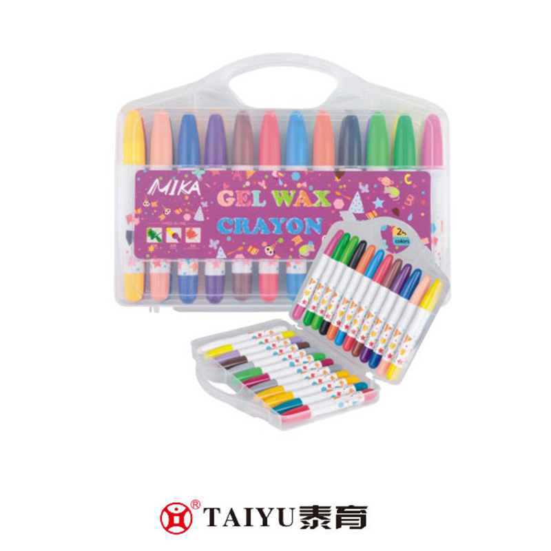 Učenici koriste Crayon 24 boje u Pp kutiji Smooth Painting Crayon-XC 02
